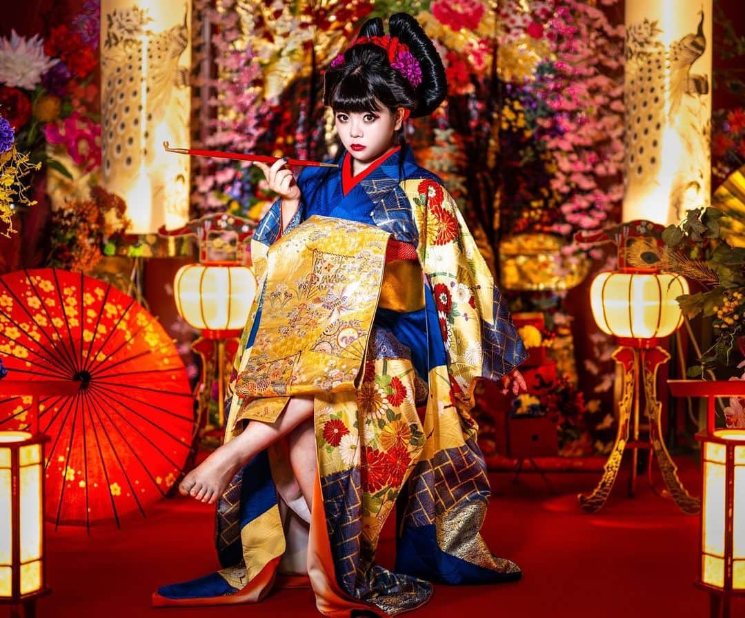 のインスタグラム：「#アクション女優 #遊女 #花魁 #geisya #kimono #samurai #confinement #painful #story #lovemaking #Drama #tv #model  #Japan #performance #遊郭 #殺陣 #殺陣師 #兼田玲菜 #renakaneta #しめぎたかし #誕生日」