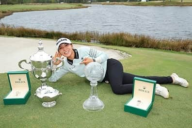 リディア・コのインスタグラム：「UNREAL.  9th year on the @lpga_tour is in the 📚!  This year has been special in so many different ways for me, and this couldn’t be a sweeter ending.  Thank you to my family, team, sponsors, and fans for believing in me, I couldn’t have done this without you… this one’s for you ❤️ #19」