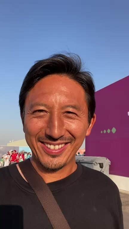 橋本英郎のインスタグラム：「【デンマーク対チュニジア戦🇹🇳】 スタジアム外の雰囲気を」