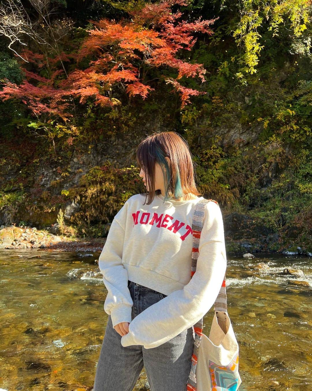 瀧澤彩夏のインスタグラム：「秋✨💕 #奥多摩 #キャンプ #自然 #japan #秋 #photography」