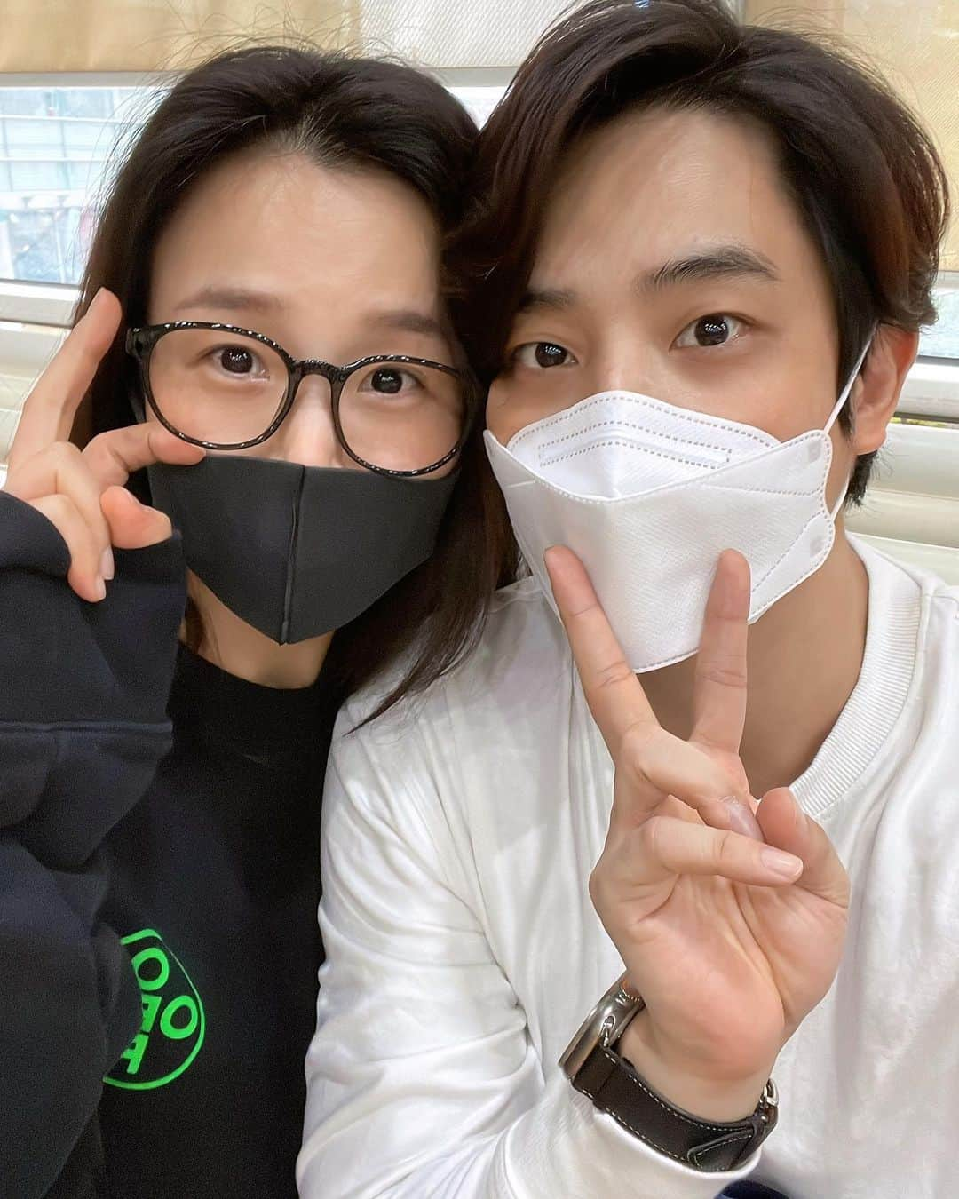 ソン・ウォングンのインスタグラム：「2프덴!! “뮤지컬이프덴 연습중” #송원근 #박혜나 #뮤지컬이프덴」