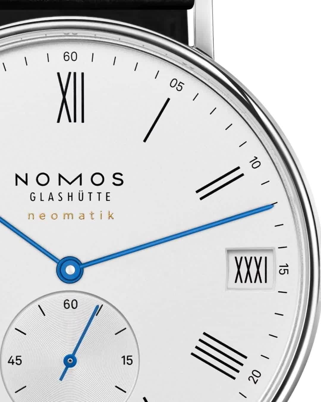 ノモスのインスタグラム：「How's your Latin? The date window of our latest watch release features Roman numerals, which integrate seamlessly into the overall dial design. It makes Ludwig neomatik 41 date unique—and even more sophisticated.  #nomos #nomosglashuette #glashütte #nomosludwig #ludwig #nomoswatch #nomoswatches #madeinglashuette #nwa #watchrelease #newwatchalert」