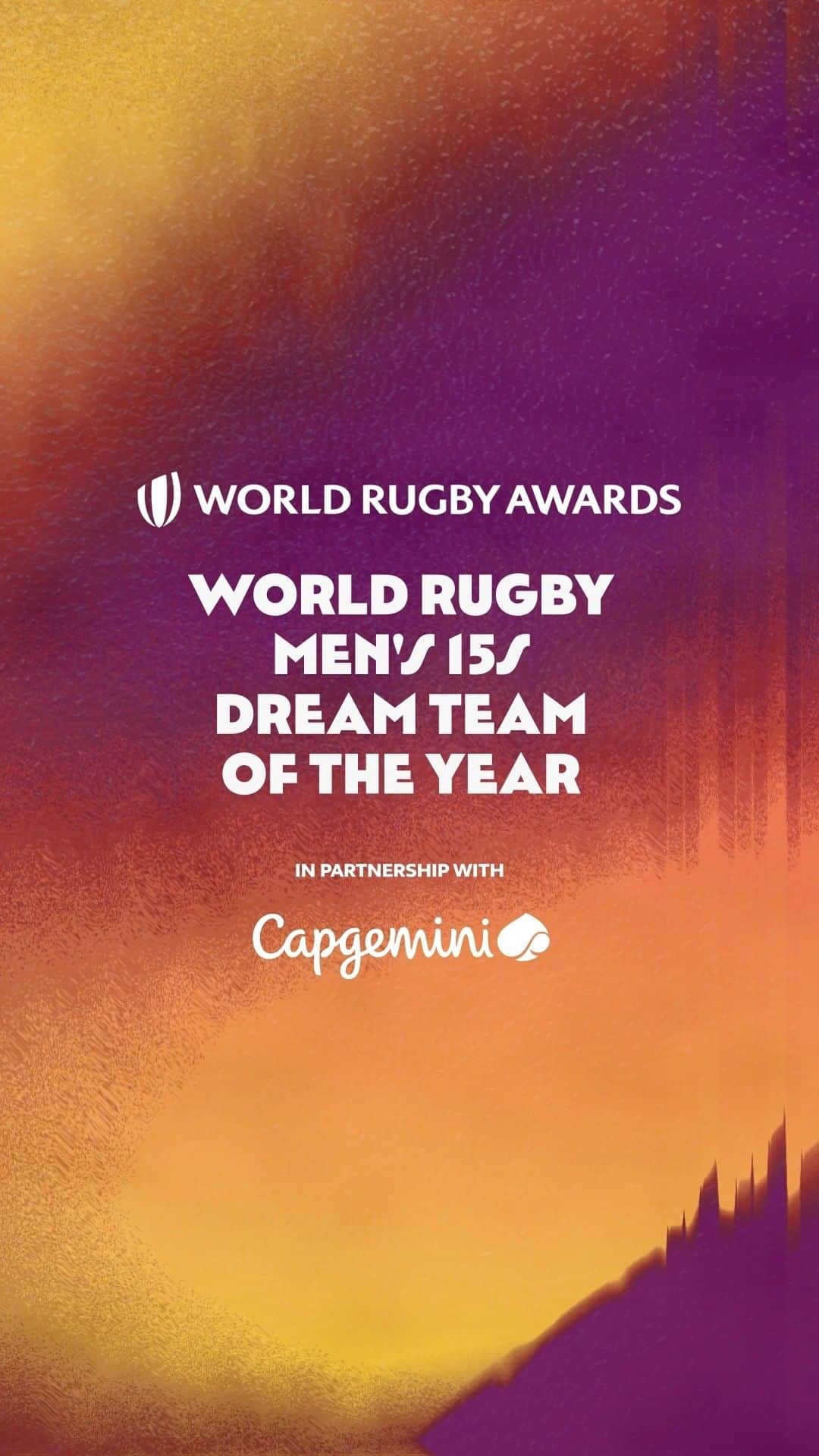 のインスタグラム：「Naming the 15 for 2022 🤝   The World Rugby Men's 15s Dream Team of the Year, in partnership with @capgemini   #WorldRugbyAwards」