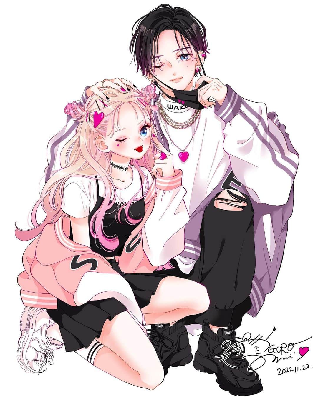 目黒あむのインスタグラム：「別マ表紙元絵🌱 ⁡ このイラストと今月の扉絵（緑と黒服の3人のやつ）のイラストが2巻プレゼント企画でクリアファイルになります☺️ ⁡ 詳細はまた発売後にお知らせします〜！ もうあっという間に2巻発売まであと2日…！ ⁡ フォロー♡コメントやメンションいつもありがとうございます✨ ⁡ #お姉ちゃんの翠くん #漫画 #少女漫画 #comic #illustration」