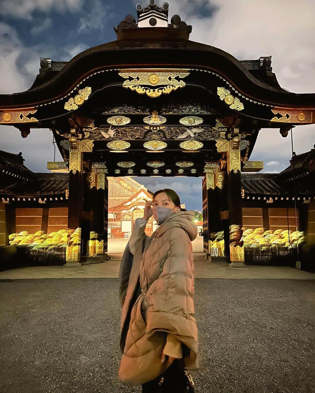 大政絢のインスタグラム：「Kyoto🍁  😌🤤😋」