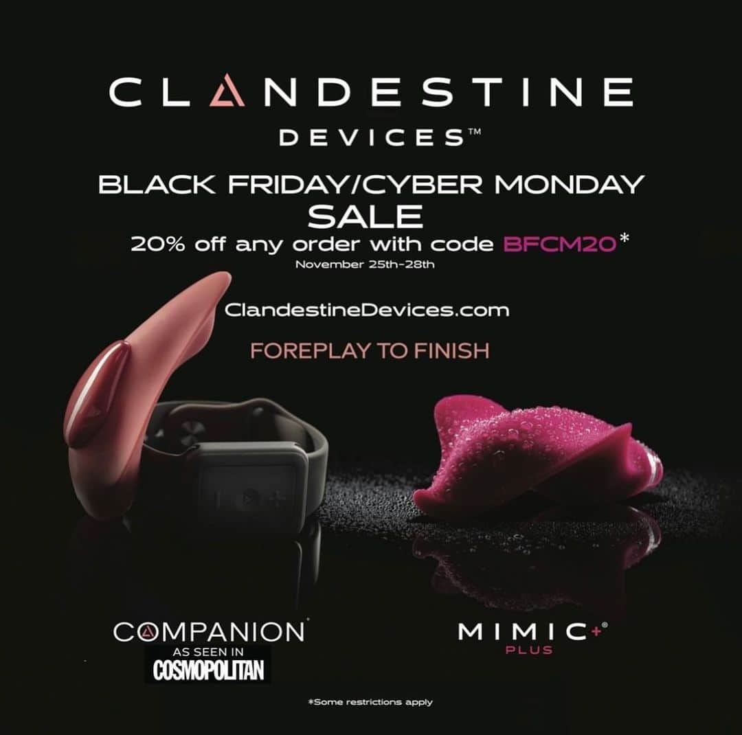 Jules Jordanさんのインスタグラム写真 - (Jules JordanInstagram)「Black Friday sale! @clandestinedevices 🎄🎄🎄」11月24日 7時08分 - julesjordanx