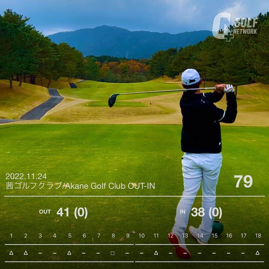 伊藤祐介のインスタグラム：「2回連続の70台⛳️ 嬉しいけどノーバーディ  #ゴルフ #福岡 #茜ゴルフカントリー #ゴルフ男子」