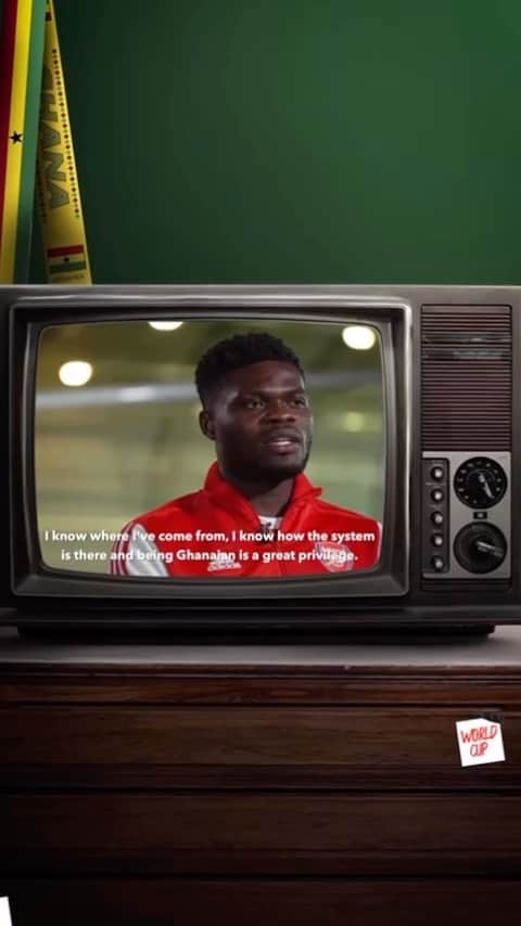 トーマス・パーテイのインスタグラム：「Growing up as a young kid in Ghana it has always been my dream to represent my motherland.The big moment is upon us and we are ready to make the nation proud .We are Ghana 🇬🇭  #TP5 #FIFAWorldCup」