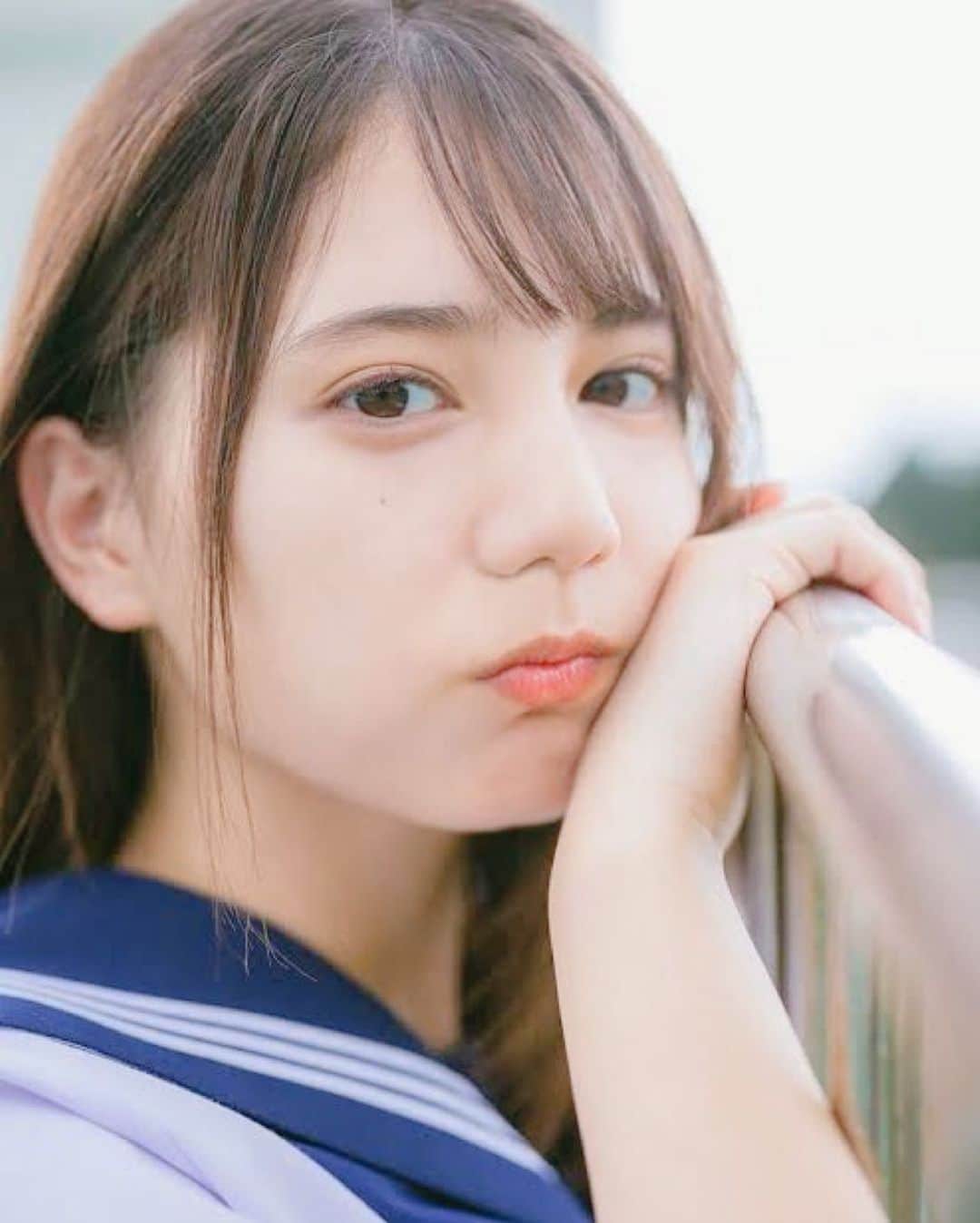 小坂菜緒ファンページのインスタグラム：「☀️ ぷっくぷく🎈  #日向坂46 #小坂菜緒 #こさかな」