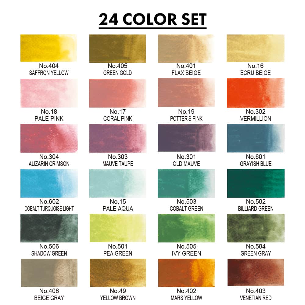 Kuretakeさんのインスタグラム写真 - (KuretakeInstagram)「●呉竹 顔彩耽美　アール・ヌーヴォーカラーセット 呉竹の創業当時に流行していたアール・ヌーヴォーをイメージした新色の24色セットです。  ●Gansai Tambi 24 colors set II All 24 new colors set inspired by “Art nouveau” tastes in 19-20th century when Kuretake was founded.  #kuretake #呉竹 #kuretakezig #Gansaitambi #kuretakegansaitambi #顔彩耽美 #画材 #画材紹介 #画材好きな人と繋がりたい #絵描きさんと繋がりたい」11月26日 20時00分 - kuretakejapan