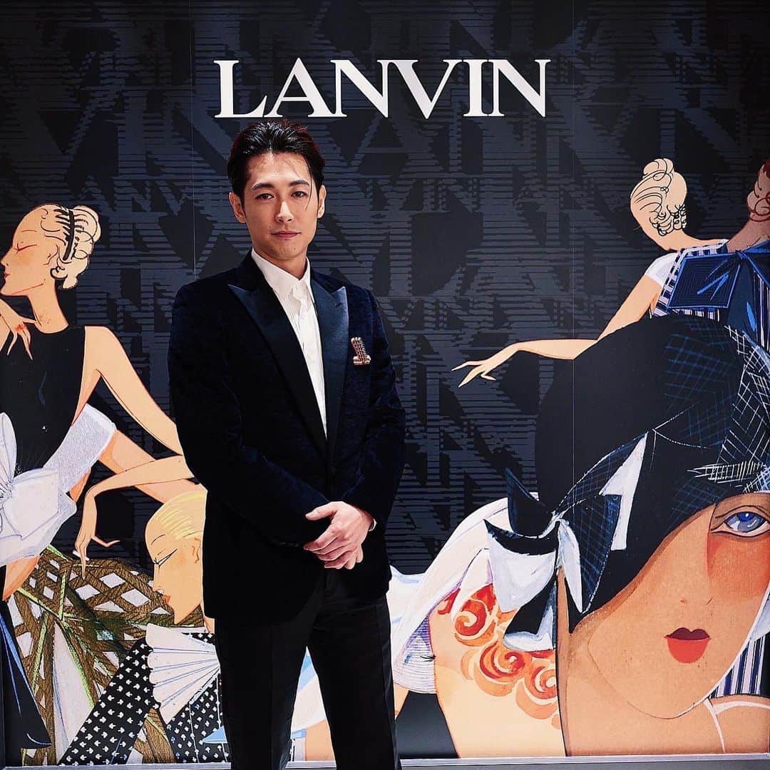 ディーン・フジオカのインスタグラム：「Thank you #Lanvin 的盛情邀请 #LanvinGinza 开店大吉Congrats🤍」