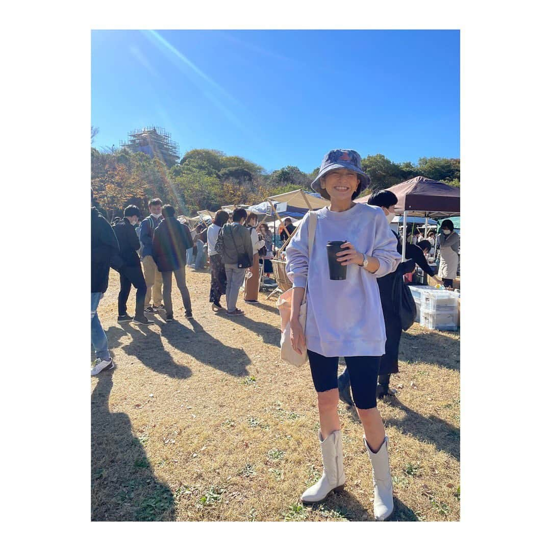 大石参月のインスタグラム：「#浜松ローカルコーヒーフェス 行ってきた( ´∀｀)☕︎ 天気も良いし🌞 珈琲も食べ物もおいしかったし お腹いーーーっぱい🤗  #浜松 #大石参月」