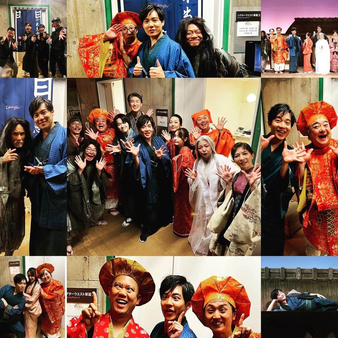 のインスタグラム：「笑いと温かさと助け合いに溢れた舞台となりました！エンターテイメントの形というものに制限や鋳型はないお芝居や演技の形もまた無限であると非常に学びの多い作品となりました  お客様の反応や感想によってその作品の何たるかを知るという好く巷で言われる事の意味みたいなものも感じ取る事ができました素晴らしい経験を有難うございました👘💮　  また劇場へ帰ってきたいと思います🏔  #舞台日本昔ばなし」