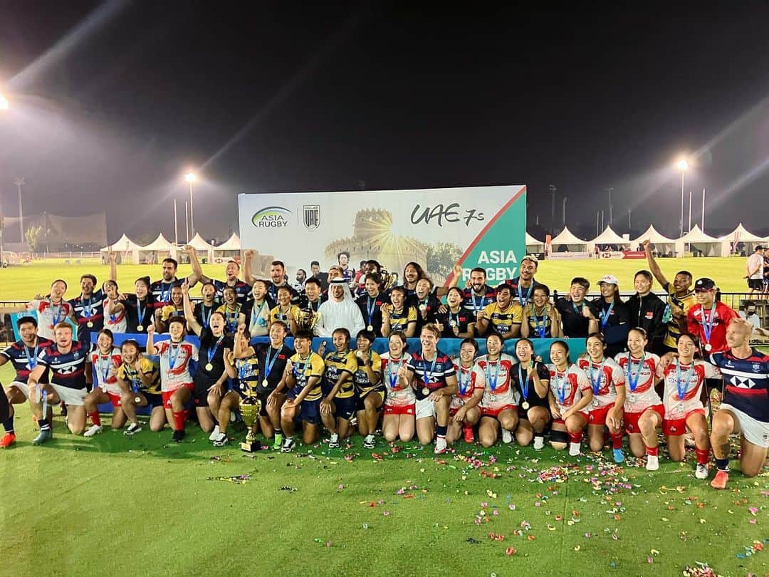 白子未祐のインスタグラム：「アジアシリーズUAE大会準優勝🥈 決勝で負けた悔しさを次に  限られた時間で、大会に向けてチーム作り、UAEという普段行かないような国で試合をする、7sならではの面白さがつまった大会でした！  応援ありがとうございました！  #asiaseries2022」