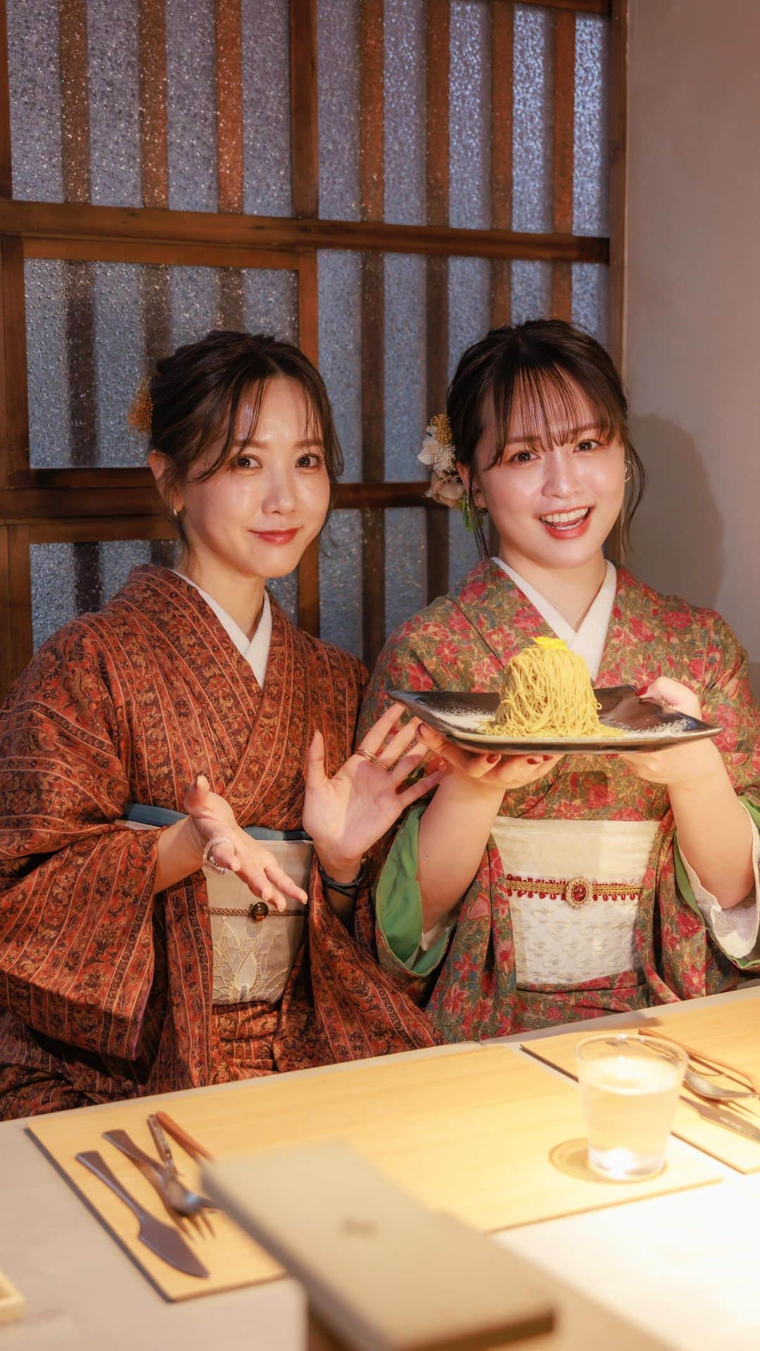TaVisionのインスタグラム：「和栗白露で生搾りモンブラン🌰」