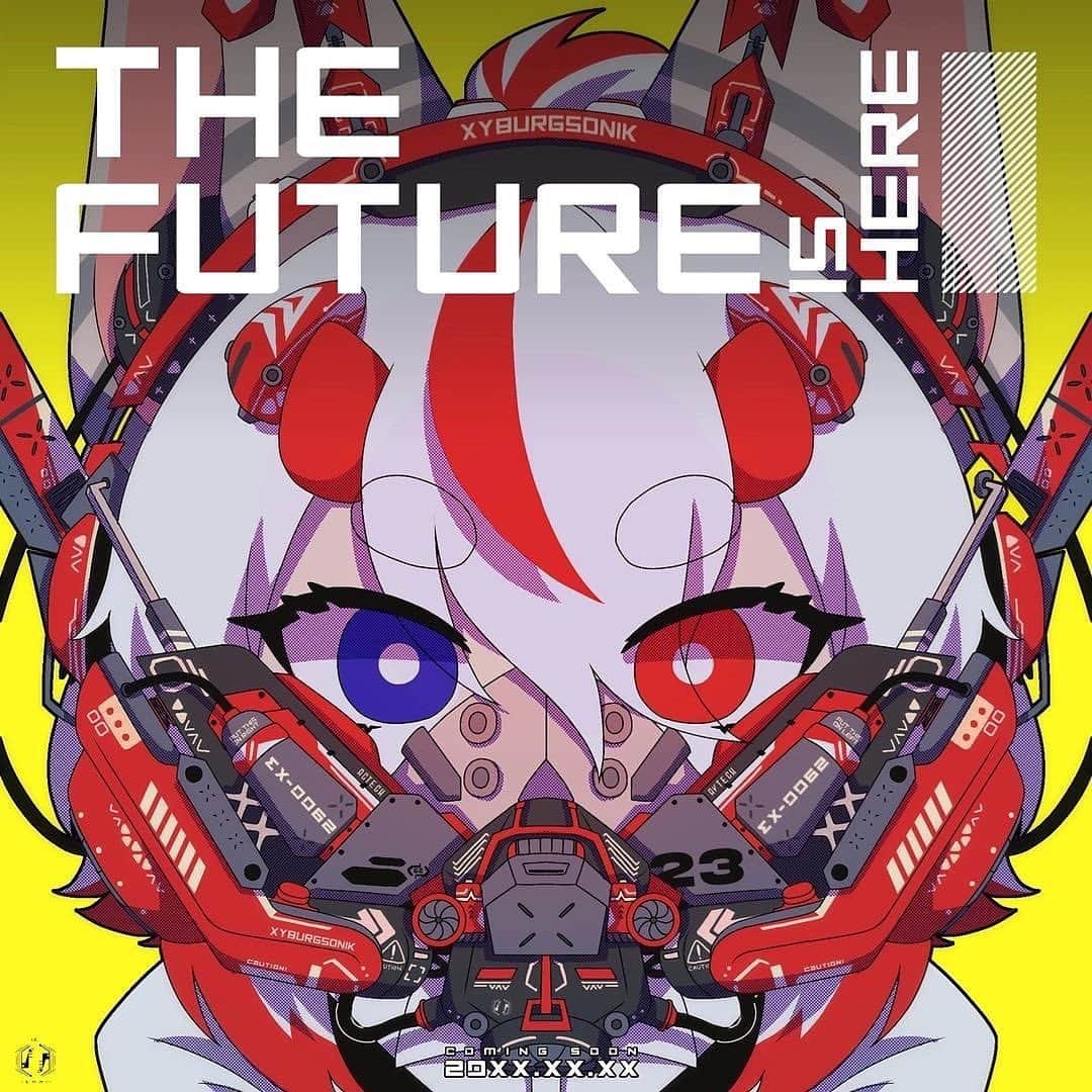 池内啓人のインスタグラム：「Posted @remizame 𝗧𝗛𝗘 𝗙𝗨𝗧𝗨𝗥𝗘 𝗜𝗦 𝗛𝗘𝗥𝗘 (The mask was inspired by IKEUCHI, @_ikeuchi!) Welp it's 1 AM here  #art #artwork #digitalart #furryart #furryartwork #furry #cyberpunk #アート #ケモノ #アニメ #サイバーパンク  #ikeuchi #ikeuchiproducts #metaverse #futureart #tokyoart #neotokyo #scifigeek #readymade  #otakumemes #fanart #y2k」