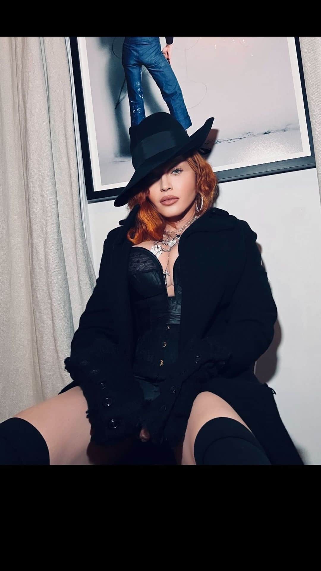 マドンナのインスタグラム：「Waiting ………. For You in Miami  S E X  re-release.  Exhibition open now!  Nov 29- Dec 4  Beach front at 17th Street @ysl @anthonyvaccarello」