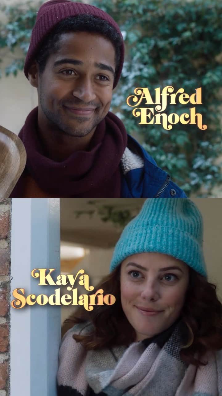 カヤ・スコデラリオのインスタグラム：「The trailer for This Is Christmas might even tempt you to talk to strangers on the train. Ok probably not but you will fall in love with Alfie Enoch and @kayascods.   Coming to #SkyCinema next Friday」