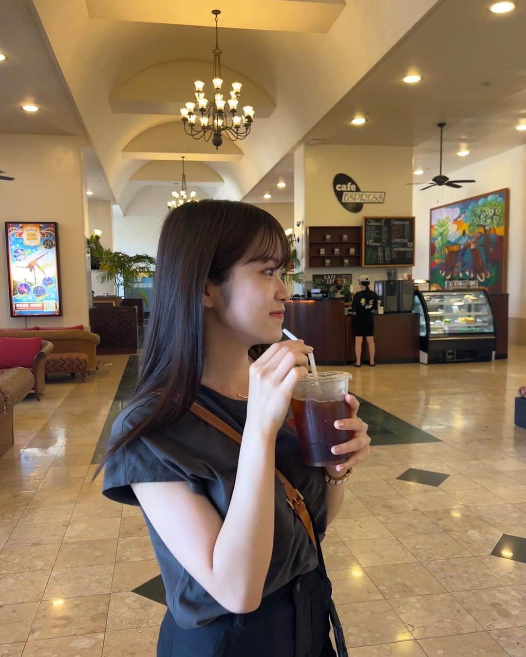 のインスタグラム：「. これあかりちゃんのコーヒー笑  #Hereweguam #guam100 #PR @visitguam_jp」