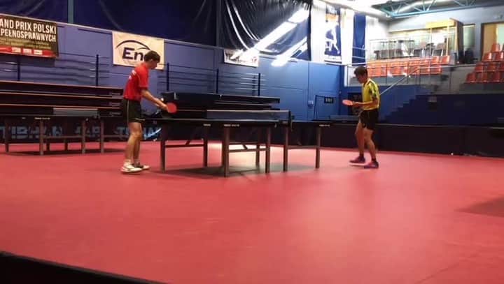 ヤクブ・ディヤスのインスタグラム：「On fire 🔥🏓😉  @donictabletennis @dekorglass  #tabletennis #tischtennis #tennistavolo #stolnitenis  #tabletennisplayer #donicfamily #createsuccess #pingpong #dekorglass #superliga #sport #fight #training #gdansk #poland」