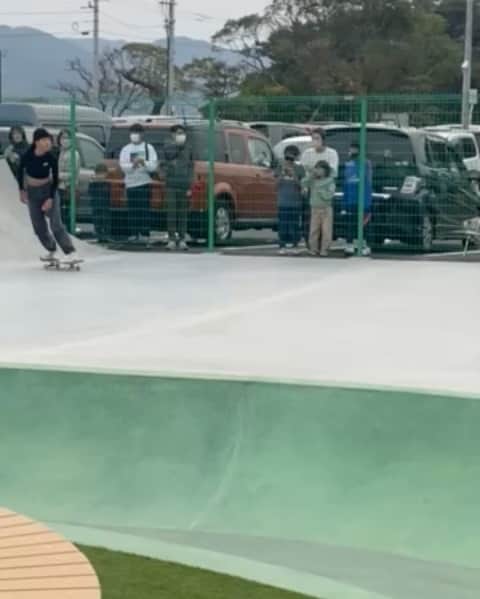 開心那のインスタグラム：「-NAGASAKI-🚤gruun omura skate park  @gruun_omura 🎉🛹　　　11/26,27 オープニングイベントに参加させて頂きました！ 楽しいパークです🔥😝👍🏽 素晴らしいMCで会場を盛り上げてくれたジマさん @jimabien 最高でした❤️‍🔥🎤 @vhsmag ありがとうございました🙏🏽 🛠️ @mbm_parkbuilders  人よし食よしパークよし！🔥😝🙌🏽」