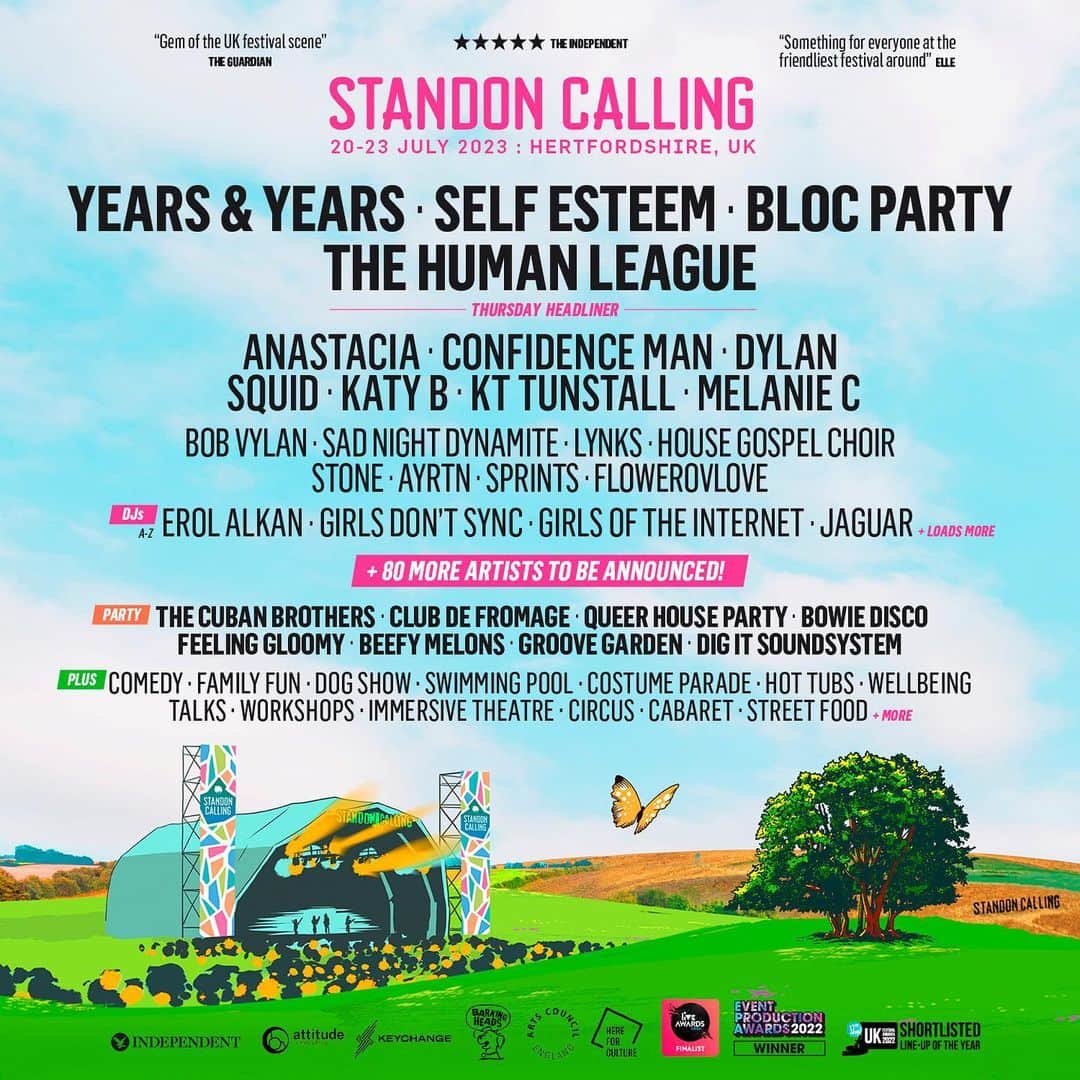YEARS & YEARSのインスタグラム：「come on @standoncalling !!! what a line up!!! the gays are coming !! 💦💖」