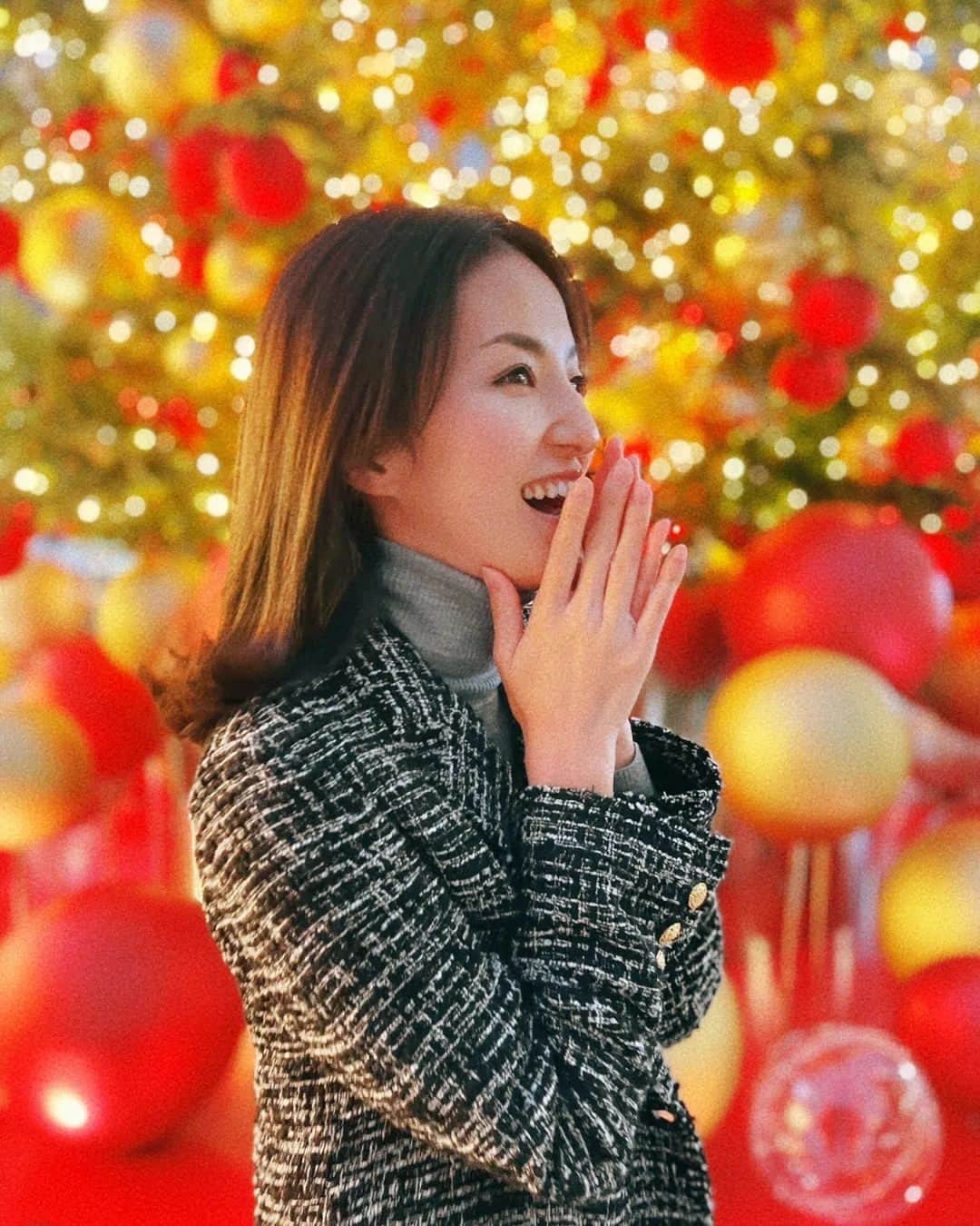 滝沢杏弥のインスタグラム：「どこもキラキラしてる🎄🎅🏻 #christmas#tokyo#illumination」
