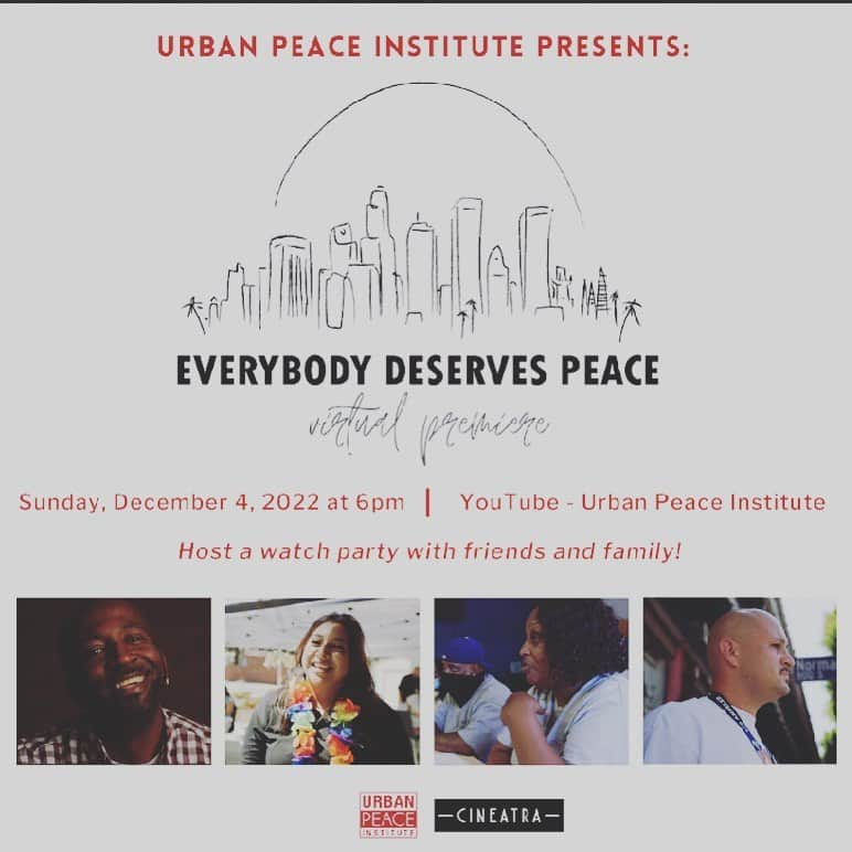 ポール・アデルスタインのインスタグラム：「Don’t miss Urban Peace Institute’s @urbanpeaceinstitute virtual premiere of the new documentary, Everybody Deserves Peace, Sunday, December 4th at 6pm! The film follows four peacemakers as they set out to create peace and safety through the field of community violence intervention in Los Angeles. With gun violence now the leading cause of death for children in the US, this film and its call to support peacemakers is more pertinent than ever. Everybody Deserves Peace will premiere on UPI’s YouTube (link in bio)–host a watch party and enjoy with friends!」