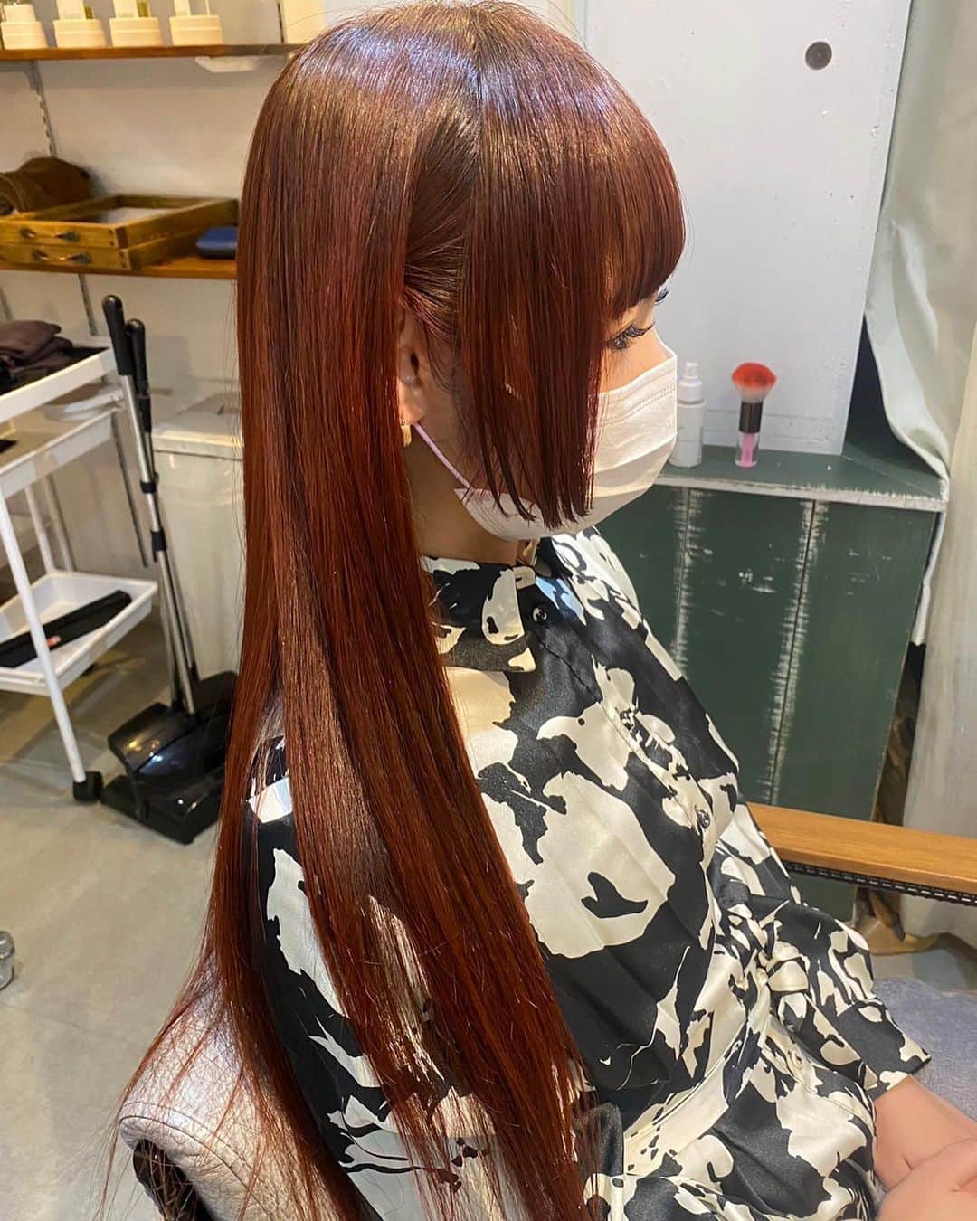 松田ゆう姫のインスタグラム：「Hair change💄💋 いつも担当さんに綺麗にしてもらってます  #美容院 #ヘアースタイル #ヘアカラー #東京 #イメチェン #姫カット #游姫 #tokyo #haircut #hairchange #himecut #haircolor #goodstyle #niceshot #」
