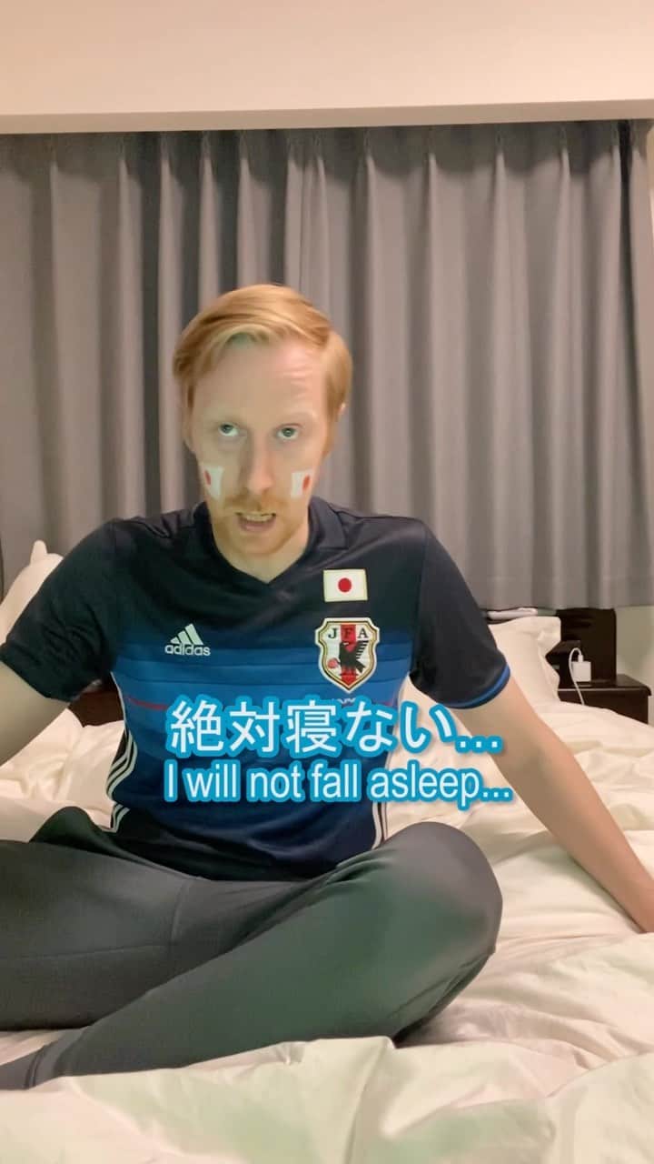 ミスターヤバタンのインスタグラム：「日本おめでとう！🇯🇵⚽️ 日本の試合がんばって起きて見てたら…   #ミスターヤバタン #ワールドカップ #サッカー日本代表 #日本vsスペイン #サッカー #やばたん」