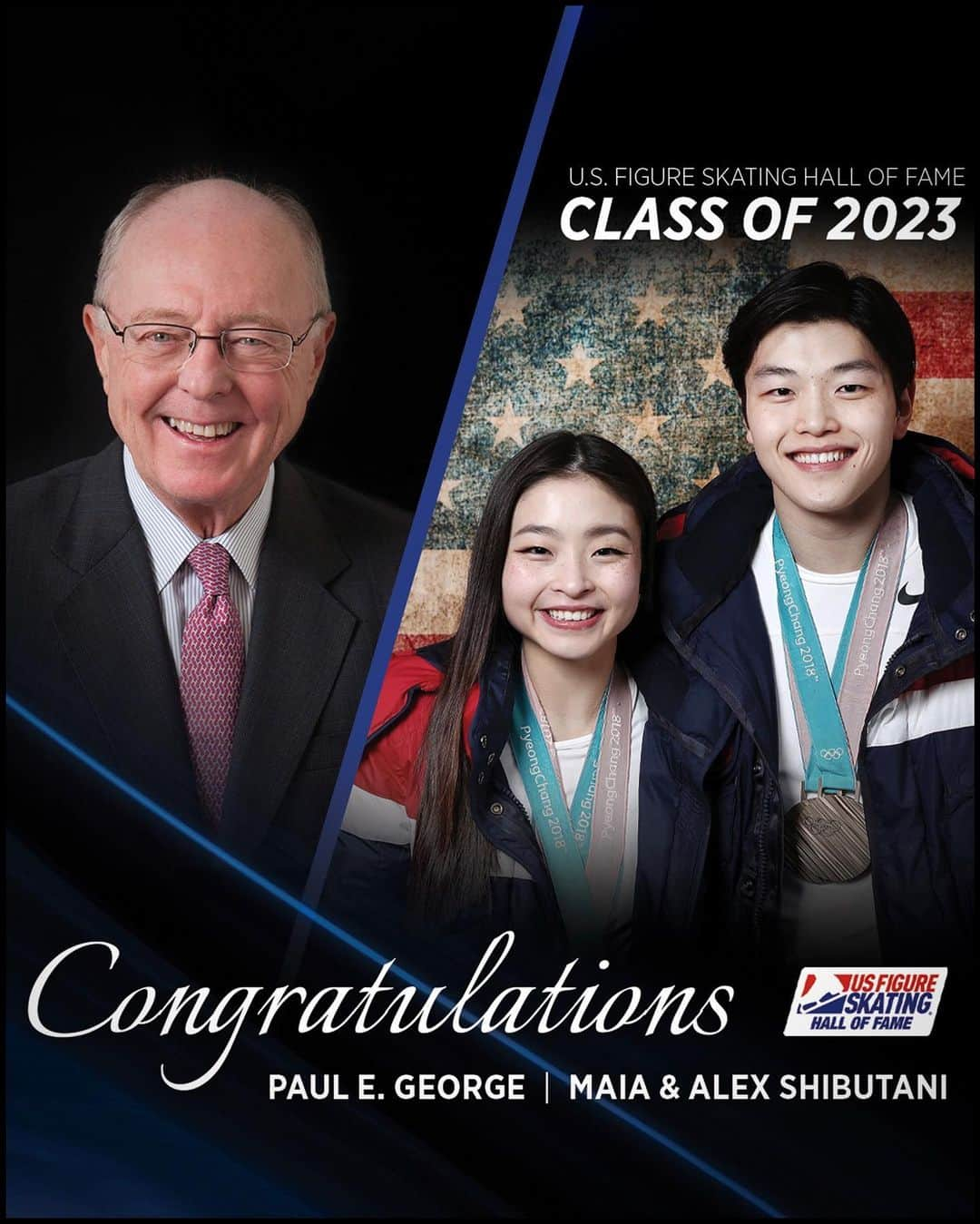 アレックス・シブタニさんのインスタグラム写真 - (アレックス・シブタニInstagram)「Exciting news! We are being inducted into the U.S. Figure Skating Hall of Fame!  via @maiashibutani & @alexshibutani:   This is a huge and unexpected honor. We got the call last week and we’ve definitely been experiencing lots of emotions - memories from our early days have come to the surface. We’ll continue to share as we have time to process, but more than anything, this news and recognition makes us think of all of the people we’re grateful for.  It starts with our parents and extends to our coaches, collaborators, friends, mentors, training mates, fans, sponsors, and beyond. A vast collection of people helped shape us into the team and people we are today, and we’re thankful for everyone who has supported us along the way.  Congratulations to our fellow Class of 2023 inductee, Paul E. George. Our on-ice ceremony will be in San Jose on January 28th. We’re looking forward to returning to the U.S. Championships! @usfigureskating  Much love! Maia & Alex  Photo credit: @gettyimages」12月2日 9時49分 - shibsibs