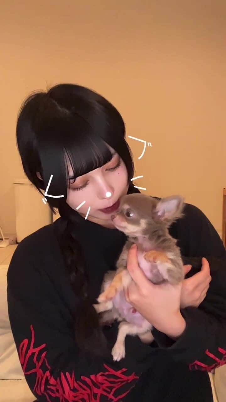 のインスタグラム：「きゃっ！」