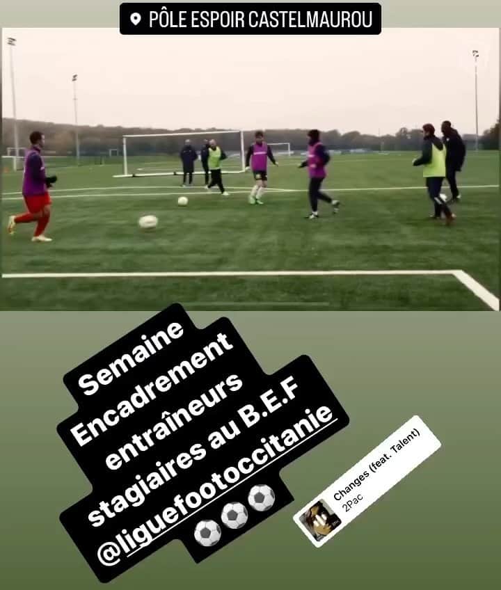 アンリ・ベディモのインスタグラム：「Semaine enrichissante au pôle espoir de castelmaurou @liguefootoccitanie ⚽️@coaching @training @soccer」