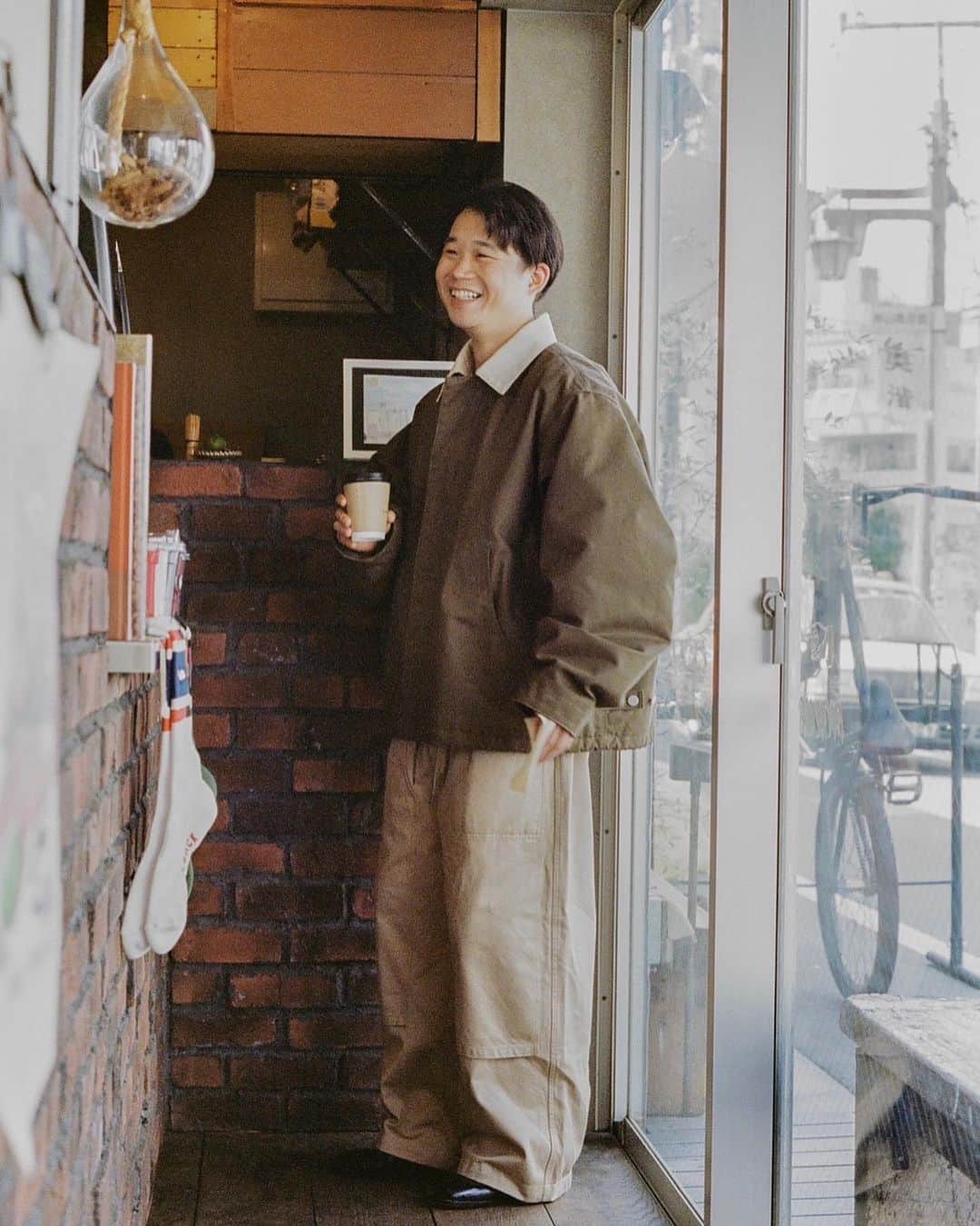 のインスタグラム：「メンズノンノ、私物×アウター。 @maidens_shopにも行ったよ  https://www.mensnonno.jp/fashion/257164/」