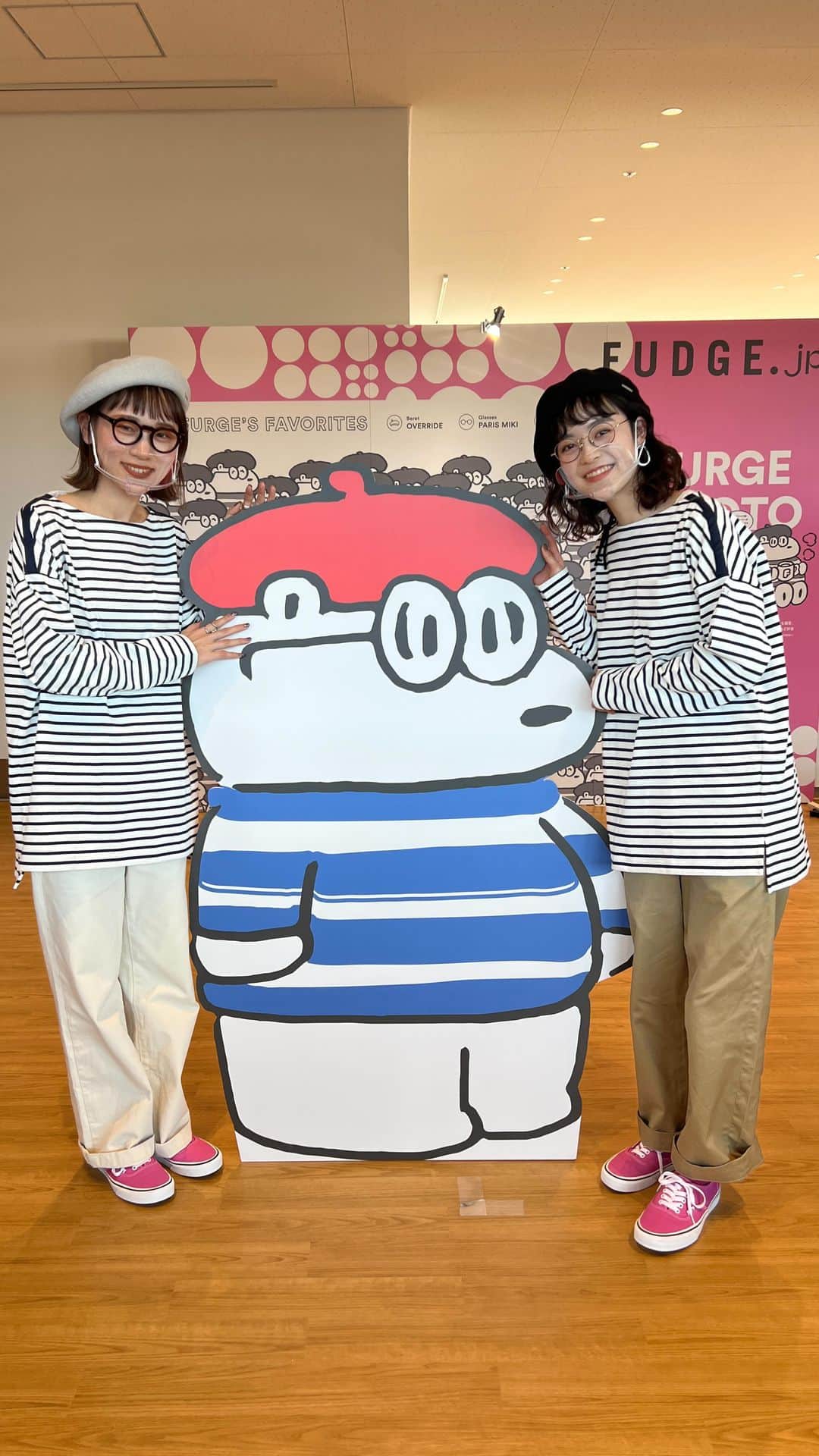 FUDGEのインスタグラム：「riko&美月と巡るFUDGEブース🎪」