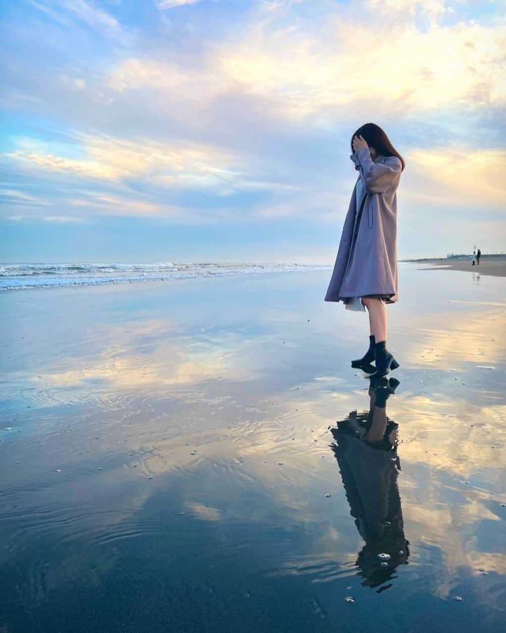 宮村ななこさんのインスタグラム写真 - (宮村ななこInstagram)「sea🌊  #sea  #photo  #photography  #portrait  #portraitphotography  #vlog  #life  #海  #九十九里浜  #九十九里」12月3日 17時29分 - miyamuchan_001