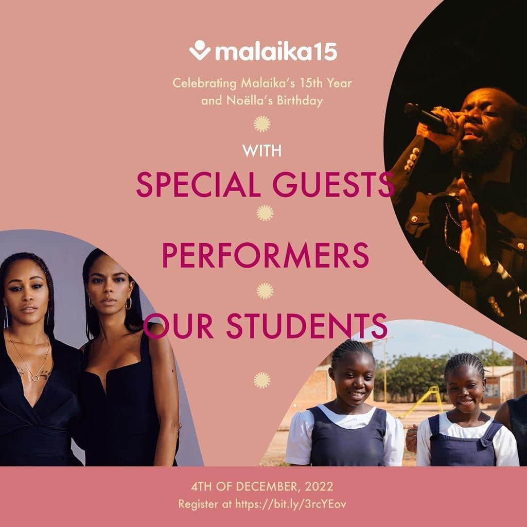 イヴのインスタグラム：「Join us today for @malaikadrc  15th year #anniversary and @noellacoursaris #birthdaycelebration and #fundraiser hear from some of the amazing students!! Hope to see you there!! #malaika15」