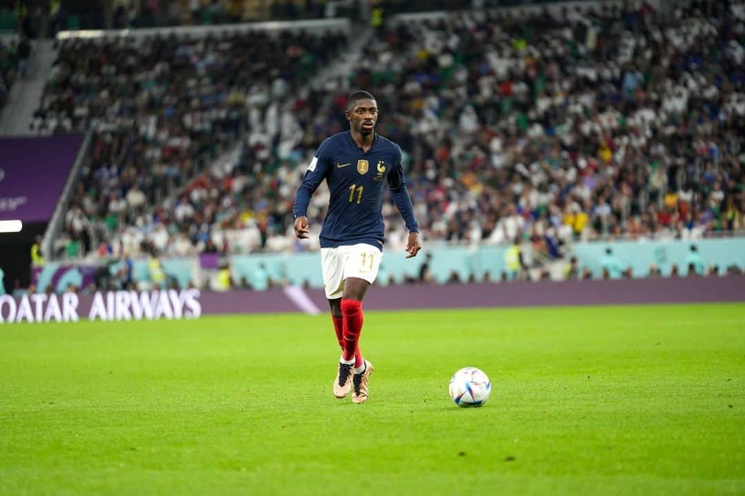 ウスマン・デンベレのインスタグラム：「Quarts de finale ! 😁🤙🏿🇫🇷 #FiersdetreBleus #Qatar2022」
