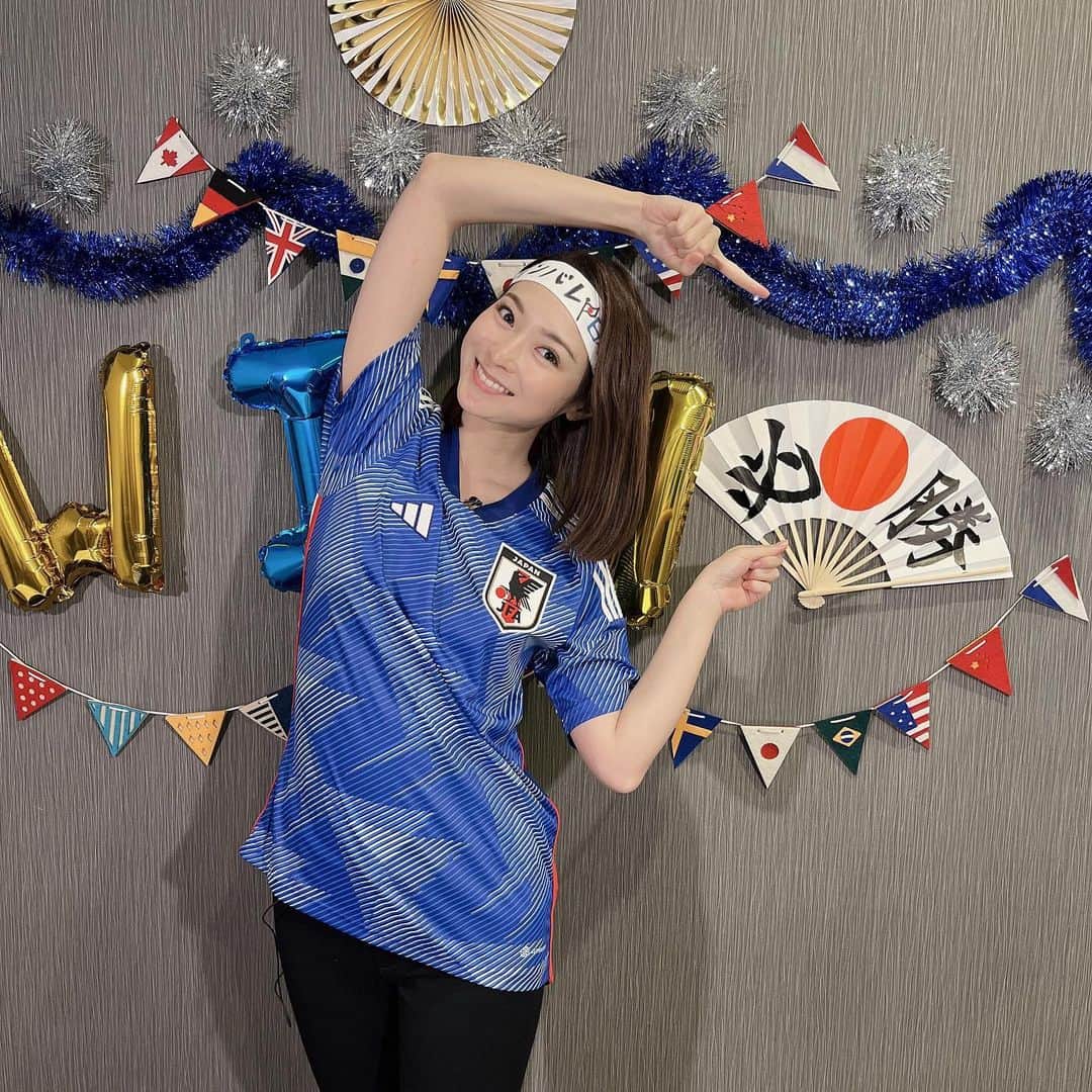 住田紗里さんのインスタグラム写真 - (住田紗里Instagram)「いよいよ今夜はクロアチア戦！ 頑張れ日本！！  #サッカーワールドカップ#ワールドカップ#W杯#日本代表#決勝トーナメント#ベスト16#クロアチア戦」12月5日 17時38分 - sarisumita_ex