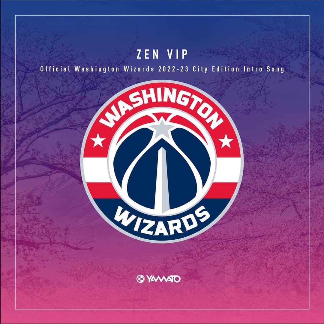 Yamatoのインスタグラム：「【News】 The new edit of "ZEN", the intro song for @washwizards will be released as "ZEN VIP (Official Washington Wizards 2022-23 City Edition Intro Song)" this Friday, Dec 9th!  It was also played at today's game 🏀  Washington WizardsのIntro Songとして採用されている"ZEN"の新Editが、"ZEN VIP"として今週12月9日(金)にリリースすることが決定しました！今日の試合でも流れていました🇺🇸🏀  #NBA #Yamato_ZEN #DCAboveAll  ▼Pre-save / Pre-add https://avex.lnk.to/Yamato_ZENVIP」