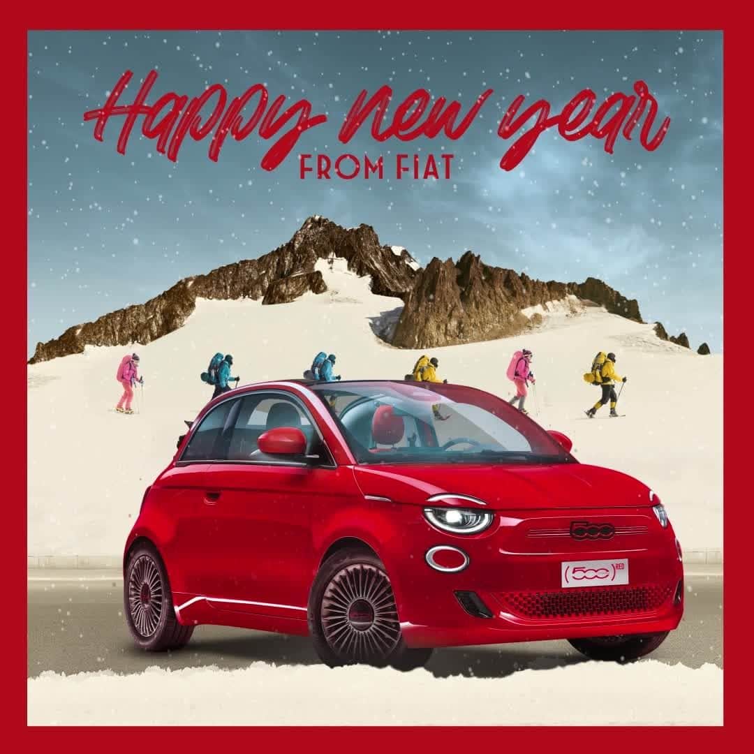 Fiat のインスタグラム：「Start the year with the right energy to explore and enjoy all 2023! Happy New Year from Fiat.」