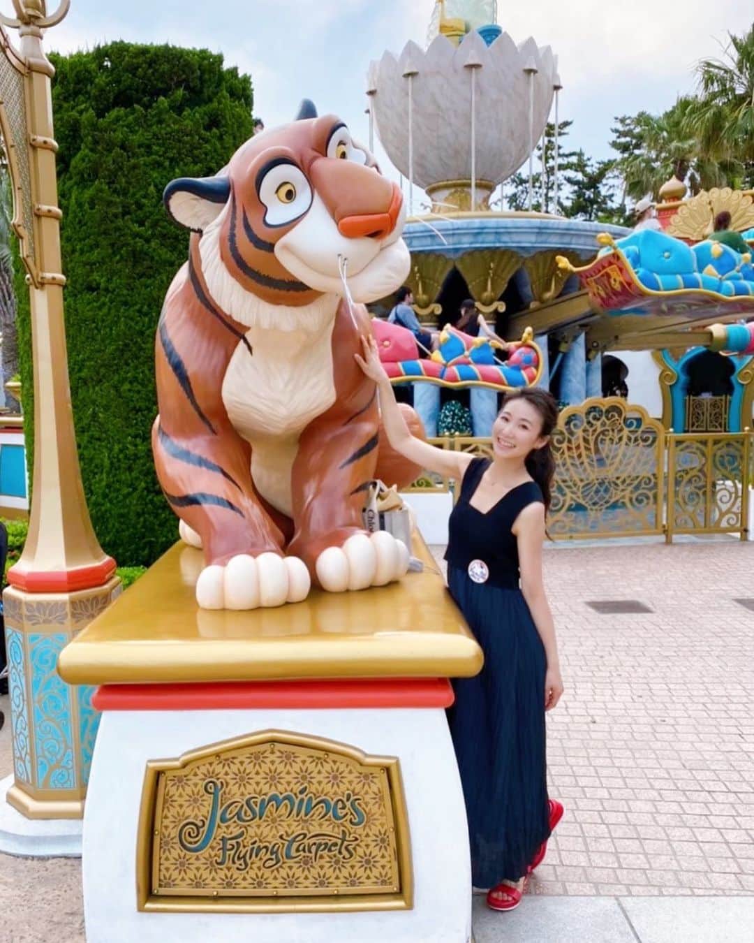 島津久美子のインスタグラム：「* 2022年寅年の今年🐯は* 家族の大切さとありがたさ#✨ 日々の大切さとありがたさ😊 大好きなお仕事をできる大切さとありがたさ…などなど☘️✨ 日常で忘れてしまいがちな事の大切さとありがたさを改めて感じた年でした そしてガォーと勢いよく日々が過ぎて行きましたが、一日一瞬を虎のように全力で生きた年でした🐯👍‼︎‼︎* 今年も一年ありがとうございました🙏💕* #2022年 #年末のご挨拶 #寅年 #ジャスミンちゃん #アラジンらぶ #アナウンサー #女子アナ #今年もありがとうございました #newscaster #disney #disneysea」