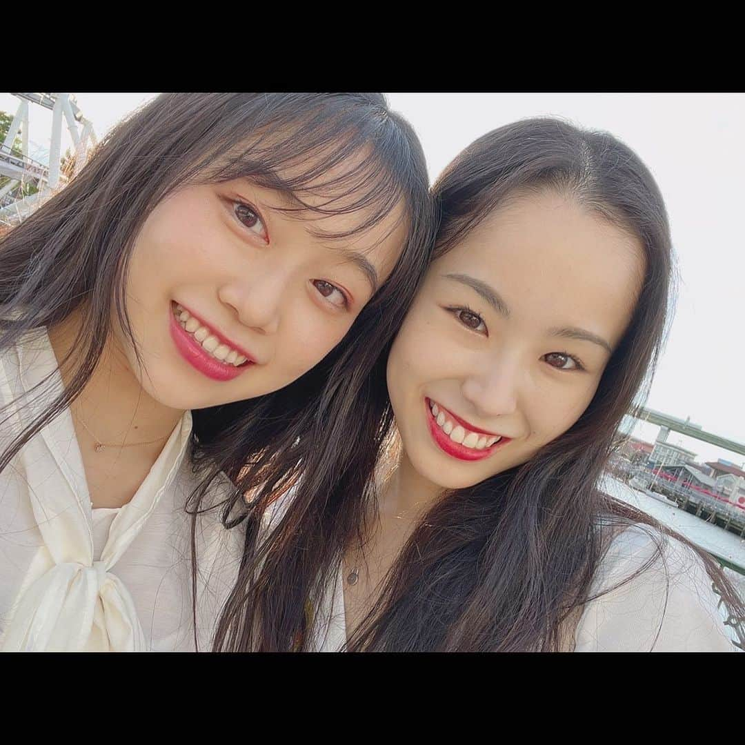 竹中七海さんのインスタグラム写真 - (竹中七海Instagram)「いつもありがとう♡ あゆのおかげでここまで来れてます😌 2023年も私たちらしく、最後までやりきろうね💪  #頼れるキャプテン  #フェアリージャパンPOLA #新体操」12月31日 20時43分 - nanami_takenaka