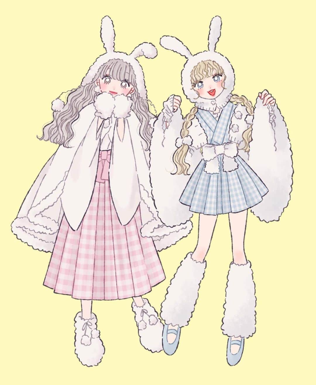 たなかのインスタグラム：「🐰𝗛𝗔𝗣𝗣𝗬 𝗡𝗘𝗪 𝗬𝗘𝗔𝗥 𝟮𝟬𝟮𝟯🐰 #illustration」