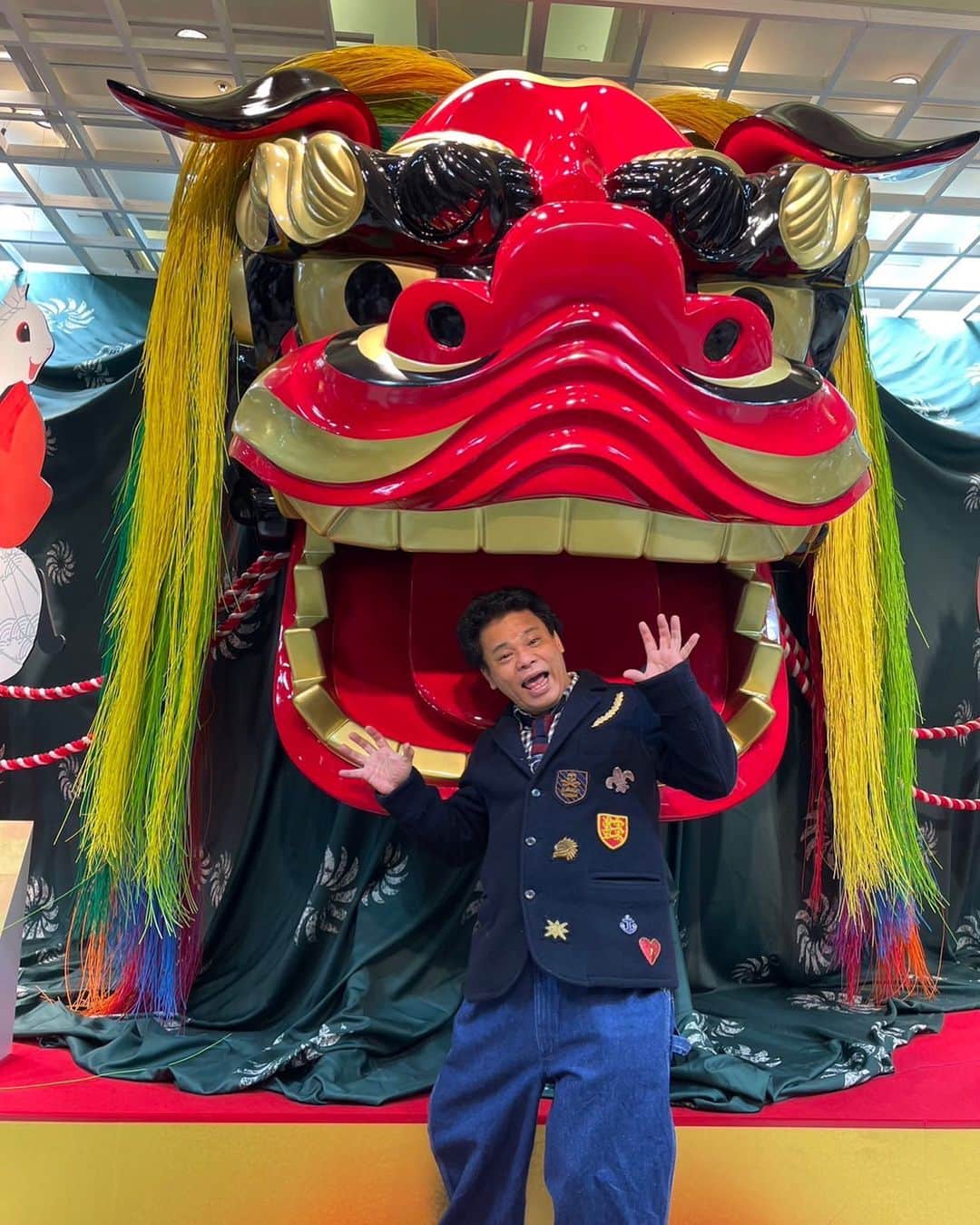 ジミー大西のインスタグラム：「明けましておめでとう御座います❗️名古屋高島屋店で2日からジミー展ヨロシクお願い致します❗️」