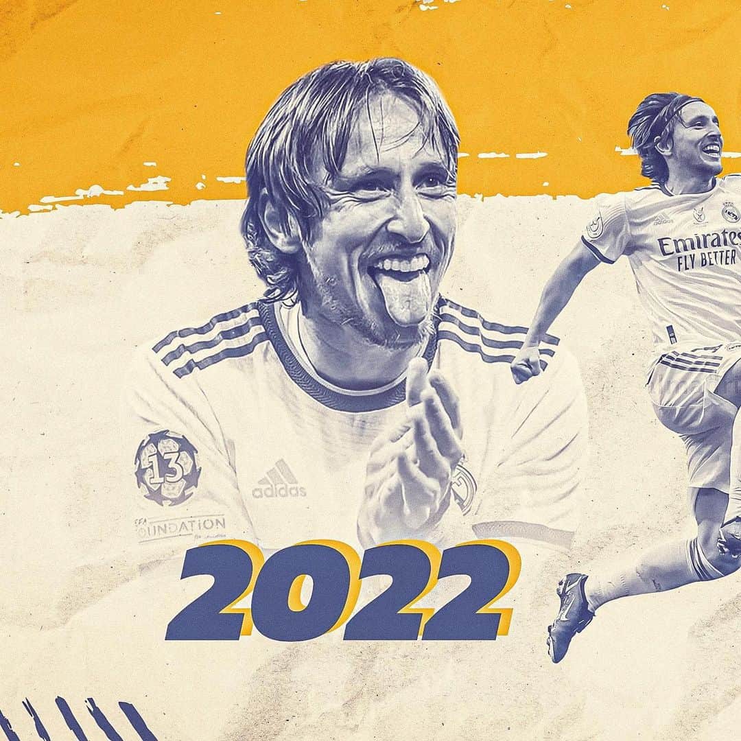 ルカ・モドリッチのインスタグラム：「What a year! 🙏❤️ #2022」