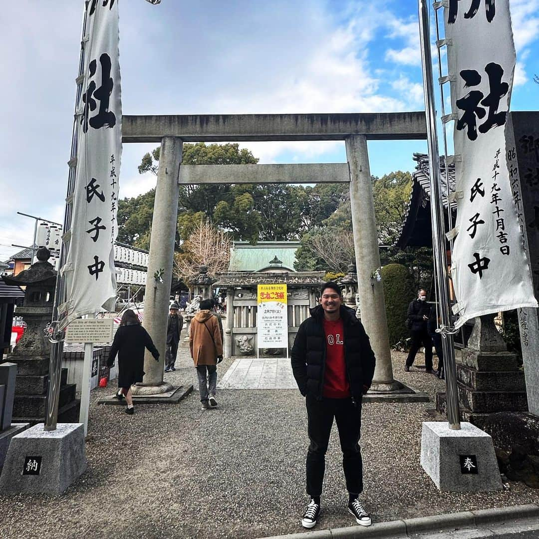 姫野和樹のインスタグラム：「いつもの神社で初詣！ 今年もよろしくお願いします！」