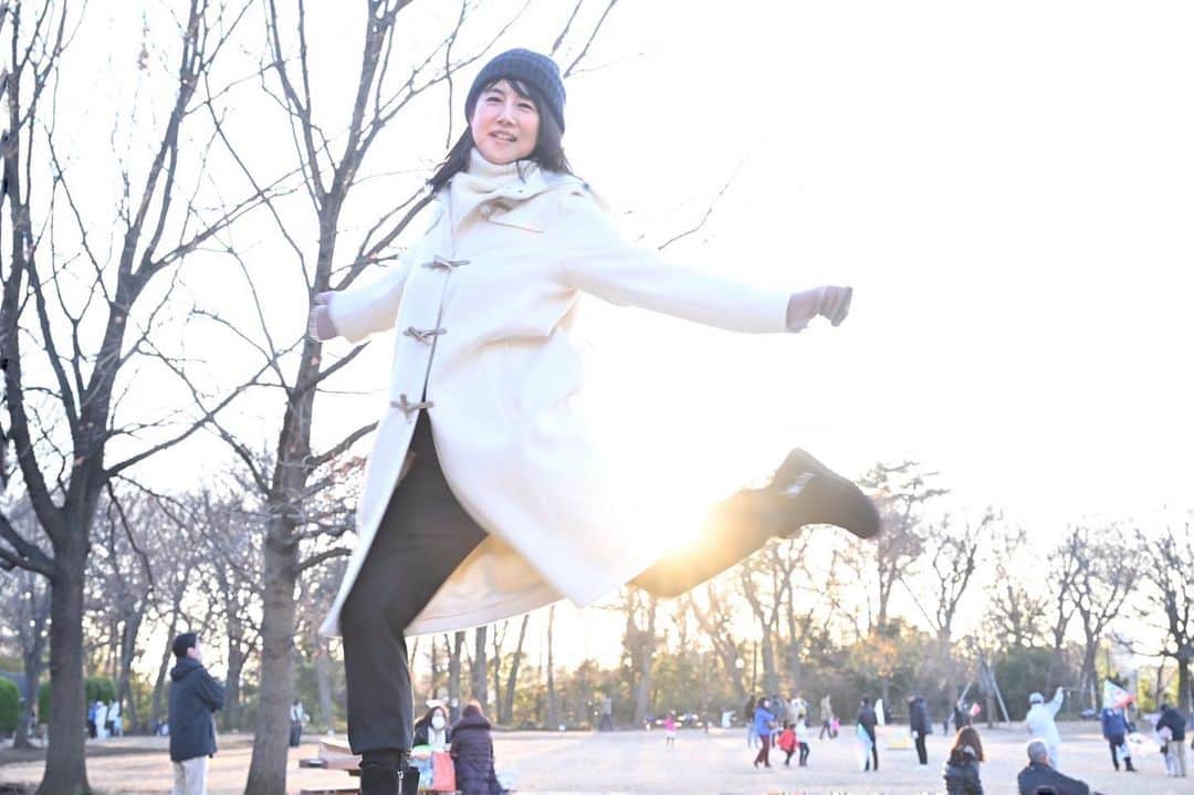中江有里のインスタグラム：「あけましておめでとうございます。 跳ねる一年にしたい！  #中江有里」