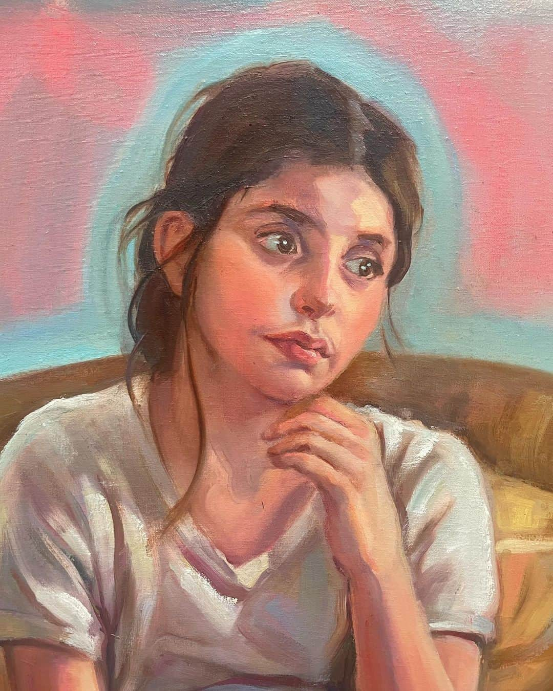 ヨアナバラシーさんのインスタグラム写真 - (ヨアナバラシーInstagram)「Meline , Armenian soul #contemporarypainting #aslnyc #oilpainting #womenartists #childrensportraits」1月2日 7時26分 - yoanabaraschi