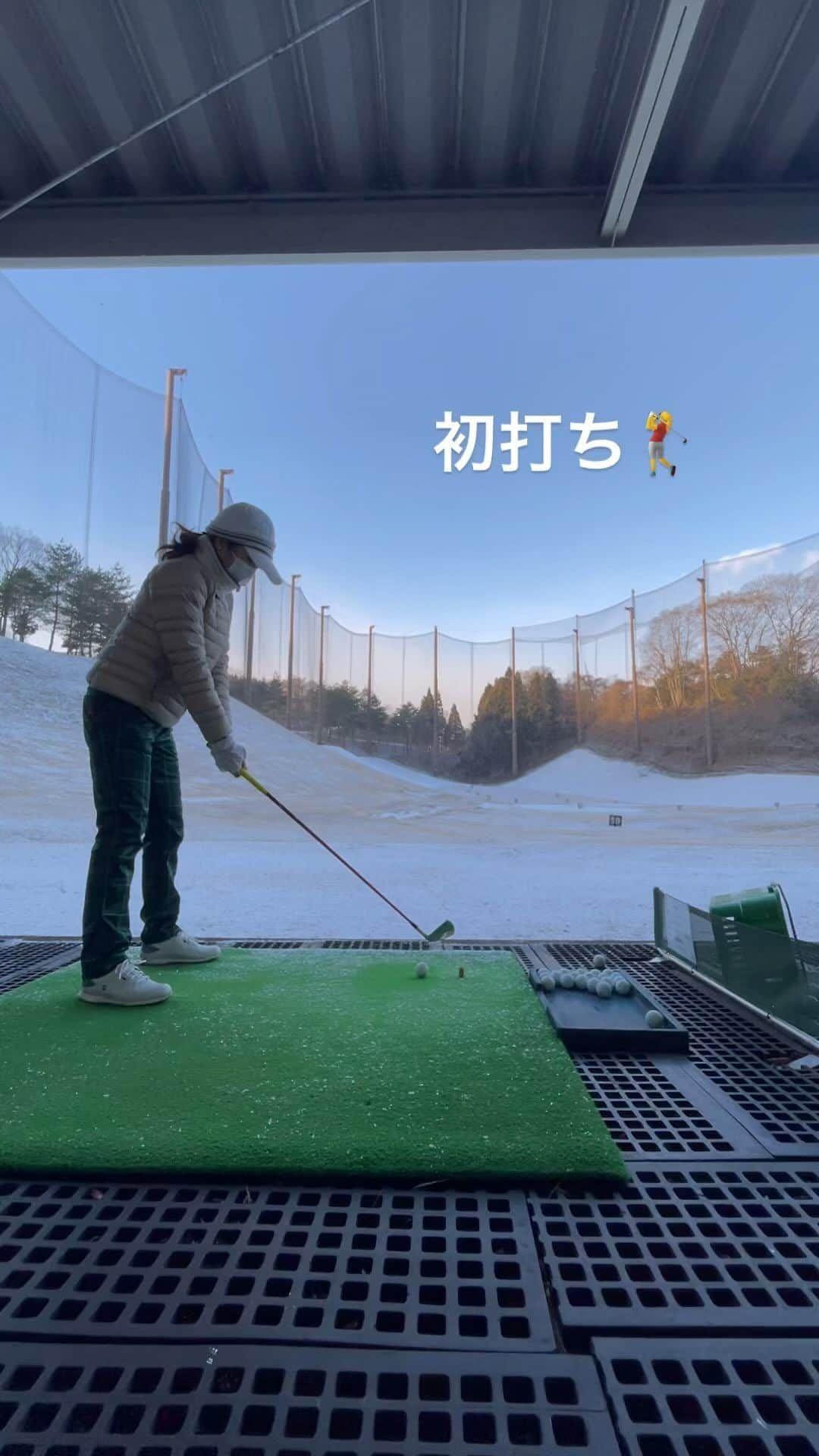 佐藤のぞみのインスタグラム：「#初打ち #ゴルフ  #ラウンド #仙台空港カントリークラブ #宮城 #⛳️」